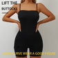 Sømløs body shaper for kvinner med avtagbar stropp