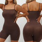 Sømløs body shaper for kvinner med avtagbar stropp