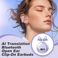 AI Translation Bluetooth-ørepropper med åpent øre og klips