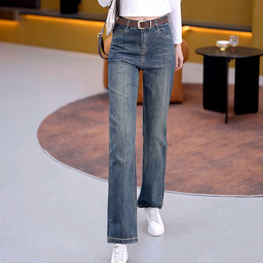 Allsidige, løse, rette jeans for dame