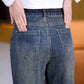 Allsidige, løse, rette jeans for dame