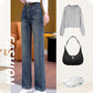 Allsidige, løse, rette jeans for dame
