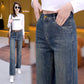 Allsidige, løse, rette jeans for dame