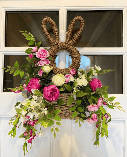 🔥Påskesalg 49% AVSLAG - Bunny Basket Hengende Vegglomme Vårdekor