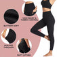 Høyt midjet rumpeløftende magekontroll Shaping Training Leggings med sidelomme