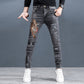 Slim Fit jeans med rette ben for menn