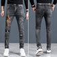 Slim Fit jeans med rette ben for menn