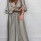 💕 TOP TILBUD 💕 Flowy Ruffle høy midjekjole for kvinner
