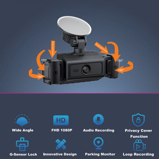 🔥New Arrival 2025🔥4-kanals HD Dash Cam med nattsyn