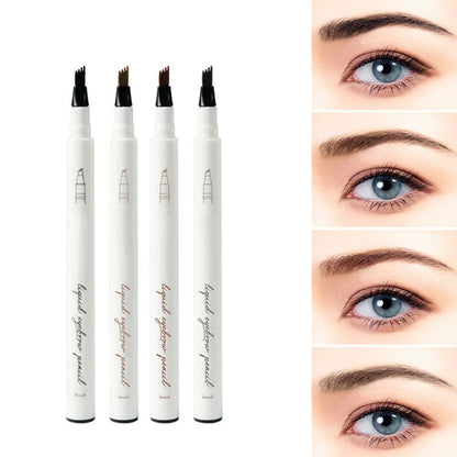 Flytende øyenbrynsblyant med fire spisser for microblading