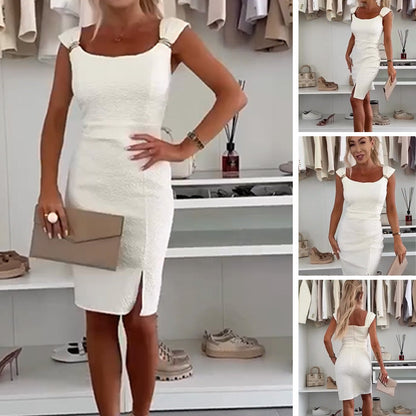 💥Elegant bodycon-kjole med sidesplitter for kvinner