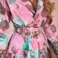 👗Langermede kjoler med blomster i midjen for kvinner