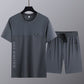 🎁Begrenset tid 50 % RABATT⏳Herresett med kortermet topp og shorts, 2 deler