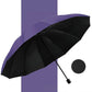 ☂️☂️12-ribbet stor sammenleggbar vindtett paraply