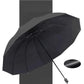 ☂️☂️12-ribbet stor sammenleggbar vindtett paraply