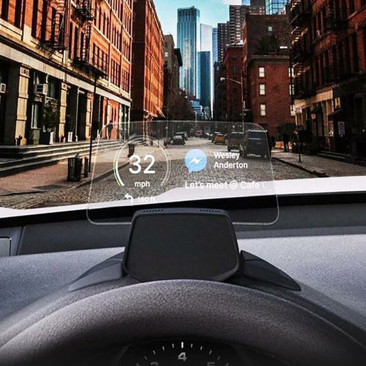 ⚡Siste dag 50 % RABATT 🚗DEN BESTE HEAD-UP-DISPLAYEN +🔋TRÅDLØS LADER