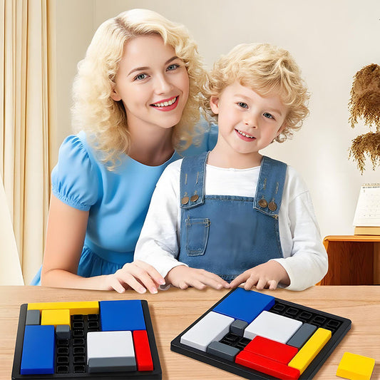 Kreativt geometrisk blokkpuslespill