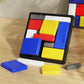 Kreativt geometrisk blokkpuslespill