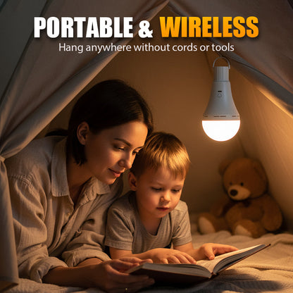 ⚡ Nød-LED-lampe Opladbar – Kraftig, Lette & Holdbart! Ideell for Camping & Nødtilfeller