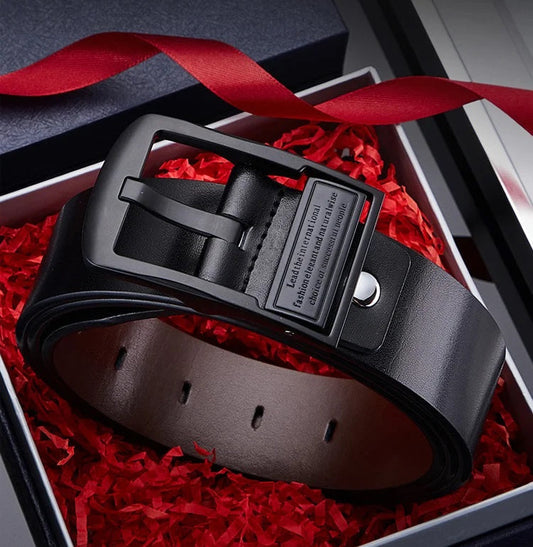 🎁Salg: 50 % RABATT i en begrenset periode⏳Herrebelte i skinn for bedrifter