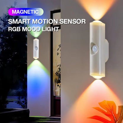 Magnetisk smart bevegelsessensor RGB stemningsbelysning🔥Kjøp 1, få 1 gratis, gå glipp av det og vent til neste år!