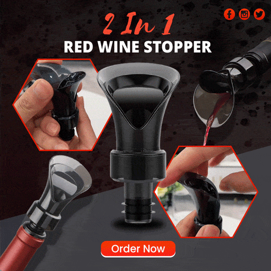 🍷 2-i-1 Vinbesparer – Vakuumpumpe og forsegler, Bevarer friskhet og aroma ✨