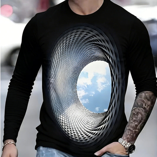 👕 60 % RABATT! 🎨 Herretopp med 3D-digitaltrykk – pustende stoff, moderne passform og unikt design ✨