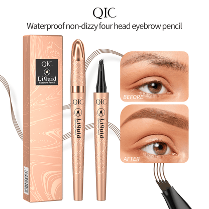 3D Microblading Øyenbrynspenn med 4 Gaffeltipper (2 stk)