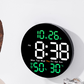 🥳2026 VARMT SALG🥳💞50 000+ SOLGT! 🌡️💧 50 % RABATT! LED-klokke med temperatur og fuktighet – Sanntidsovervåking hjelper deg med å opprettholde et komfortabelt hjem. 10-tommers stor skjerm, doble alarmer og fjernkontroll – praktisk og stilig! 🏠✅