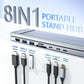 USB-C-dokkingstasjon og bærbar PC-stativ med 4K HDMI