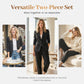 🥳2026 TOPPSALG🥳💞Over 50 000 solgt!🎀💫 50 % RABATT! Sett med smalere bukser og blazer for damer – Åpen front, avslappet passform. Nøytrale farger som passer til alt. Uanstrengt eleganse for enhver anledning. 🛡️🕊️