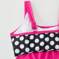 👙 50 % RABATT NÅ! 💐 To-delt badedrakt for damer med prikkemønster – søtt prikkemønster, behagelig passform og stilig strandantrekk ☀️