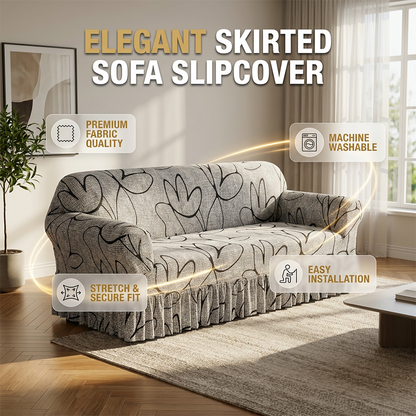 🎉 2026-tilbud — Over 44 000 solgt!🛋️ Sofatrekk med høy elastisitet – volangkant og full beskyttelse ✨