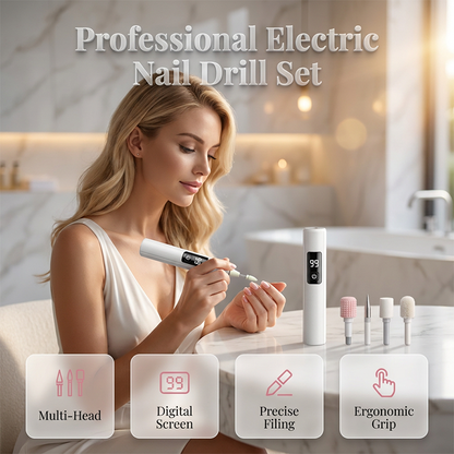 ⏳🔥50 % RABATT I BEGRENSET TID! ⏰Profesjonell elektrisk neglefil – Glatter ut tykke negler, med hastighetsvisning fra 99. Flere hoder for forming og polering. Salongopplevelse hjemme! 🌟💎