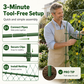 ⏳Tidsbegrenset tilbud⏰A-formet hagepergola for klatreplanter🍇🥒