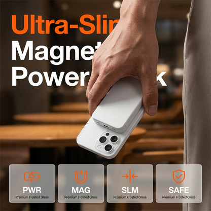 3-i-1 magnetisk trådløs powerbank med doble kabler