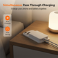 3-i-1 magnetisk trådløs powerbank med doble kabler