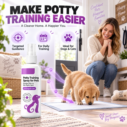🥳SUPERPRIS🥳💞Over 10 000 solgt! Spray for pottetrening! Veileder kjæledyret – trygg og enkel spray. Et renere hjem – skaff deg din nå! ✅