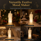 🕯️ 50 % RABATT ⏰ Lysende elektronisk LED-stearinlys-nattlampe