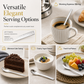 🎁Kjøp 1, få 1 gratis!🍰Dessertskje i rustfritt stål med hamret overflate