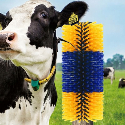 🐄 Tidsbegrenset tilbud: 50 % rabatt! 🐴 Fullmassasje- og skrapebørste for husdyr – tette børstehår, veggmontering, passer til flere dyrearter ✨