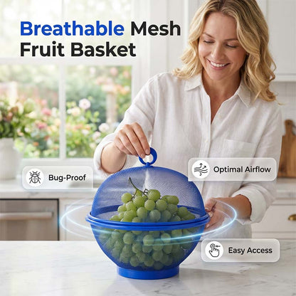 🧺 50 % RABATT! 🍎 Fruktkurv med lokk – Beskytter og holder frukten frisk
