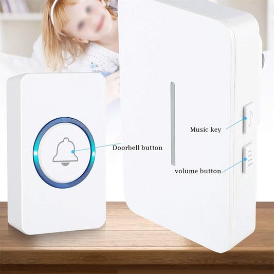 🔔 50 % RABATT NÅ! ✨ Trådløs smart dørklokke med lang rekkevidde og tydelig LED-signal – pålitelig, vanntett og enkel å installere 🏠
