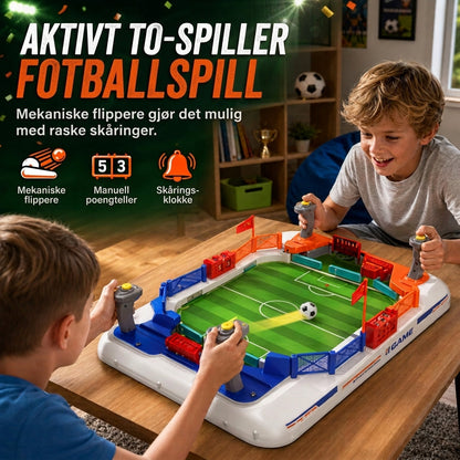 📢 50 % RABATT! ⚽ Bordfotballspill for 2 spillere – Fartsfylt familiemoro, bygger reflekser og hånd-øye-koordinasjon 🏆