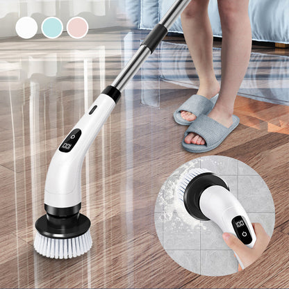 🧹 TIDSBEGRENSET TILBUD – 50 % RABATT! ✨ Trådløst 8-i-1 elektrisk rengjøringsbørstesett til hjemmet 🌊