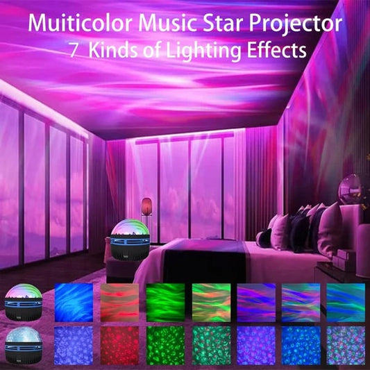 🎁Salg 50% RABATT💥Northern Lights and Ocean Wave Projector