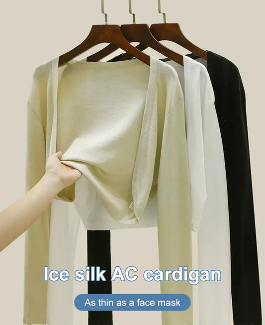 Ice Silk Cardigan Aircondition-skjorte