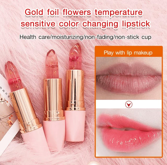 Crystal Jelly Flower Color Changing Lipstick- KJØP MER SPAR MER