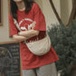 Enkel Crossbody-veske med dumpling for kvinner