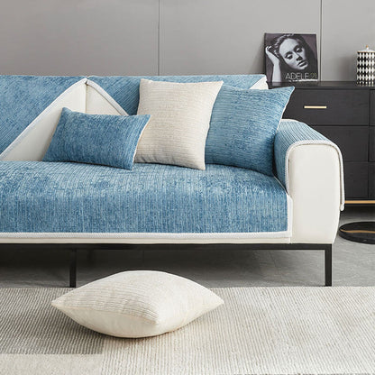 Beste gave -🐱 Enkel Stripet Chenille Anti-klør Sofatrekk 🐶Last Day for Half Price Sale